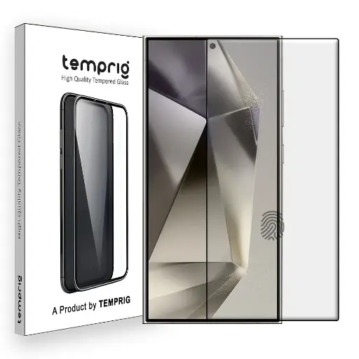 TEMPRIG Tempered Glass Screen Protector for Samsung Galaxy S24 FE With Ultrasonic Fingerprint Compatible with Easy Installation Kit
